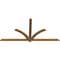 Ekena Millwork Redmond Smooth Timber Gable Bracket, Western Red Cedar, 84"W x 42"H x 1 1/2"D x 3 1/2"F, 12/12 Pitch GBW084X42X0204RED00SWR - alternate 2